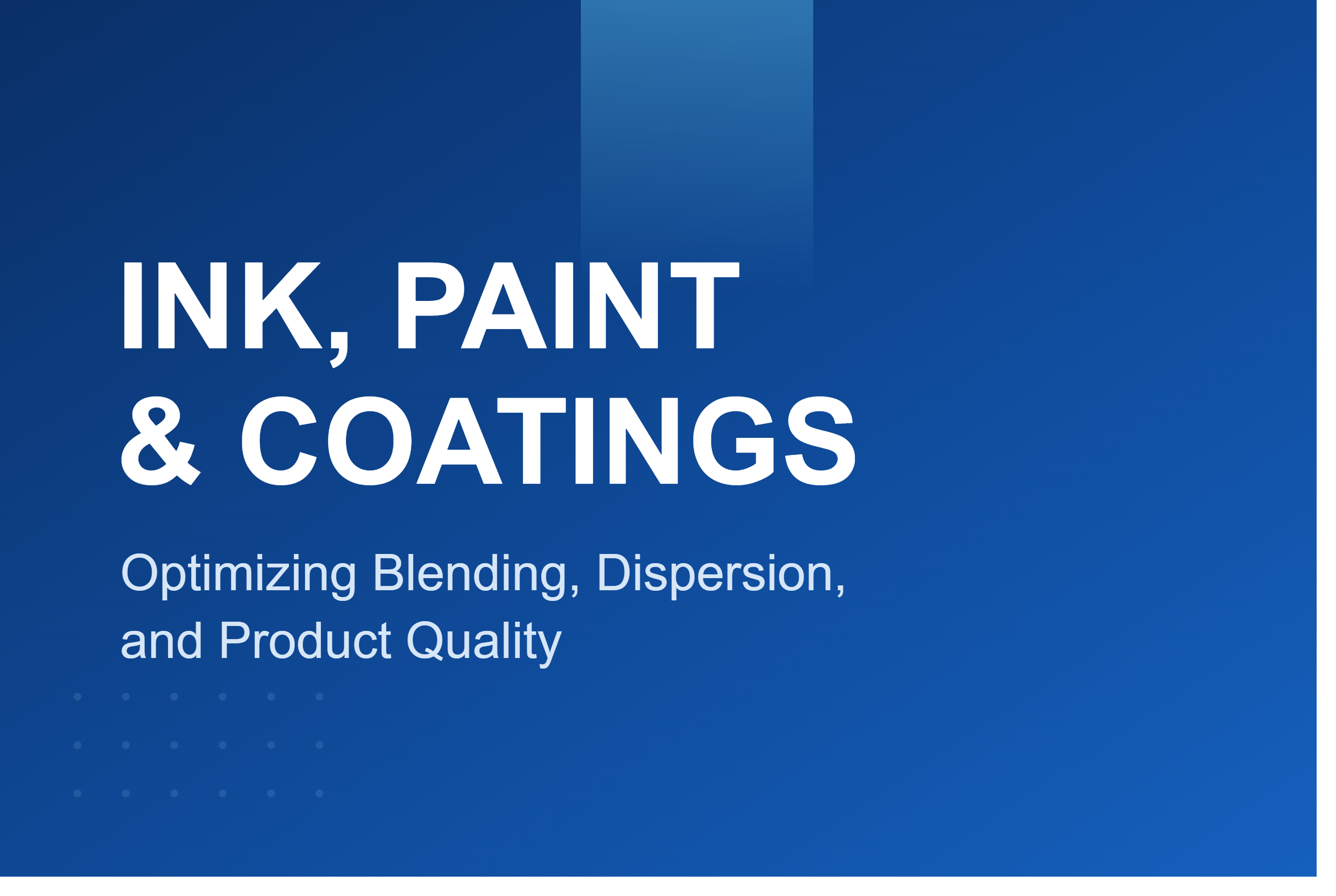 Custom ink, paint, and coatings mixing equipment from Shar Systems